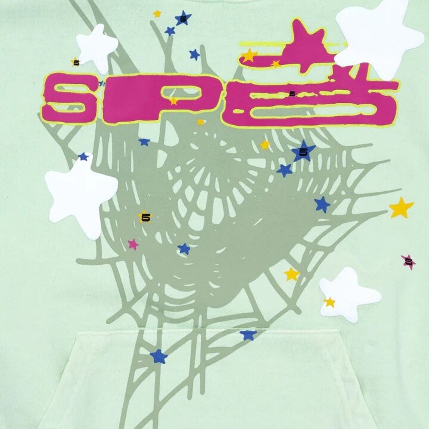 Spider Letter Prints Hoodies