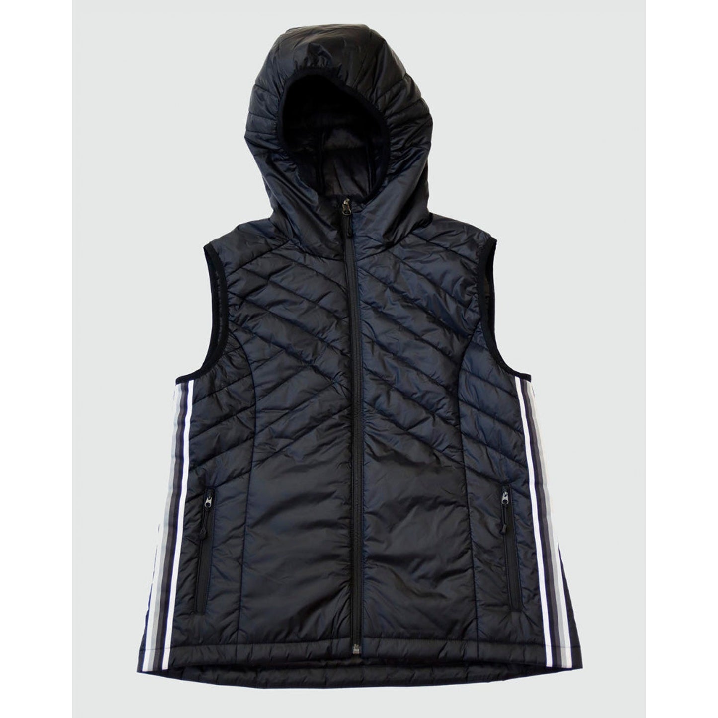 Powerstripe Eco-Friendly Down Hooded Vest