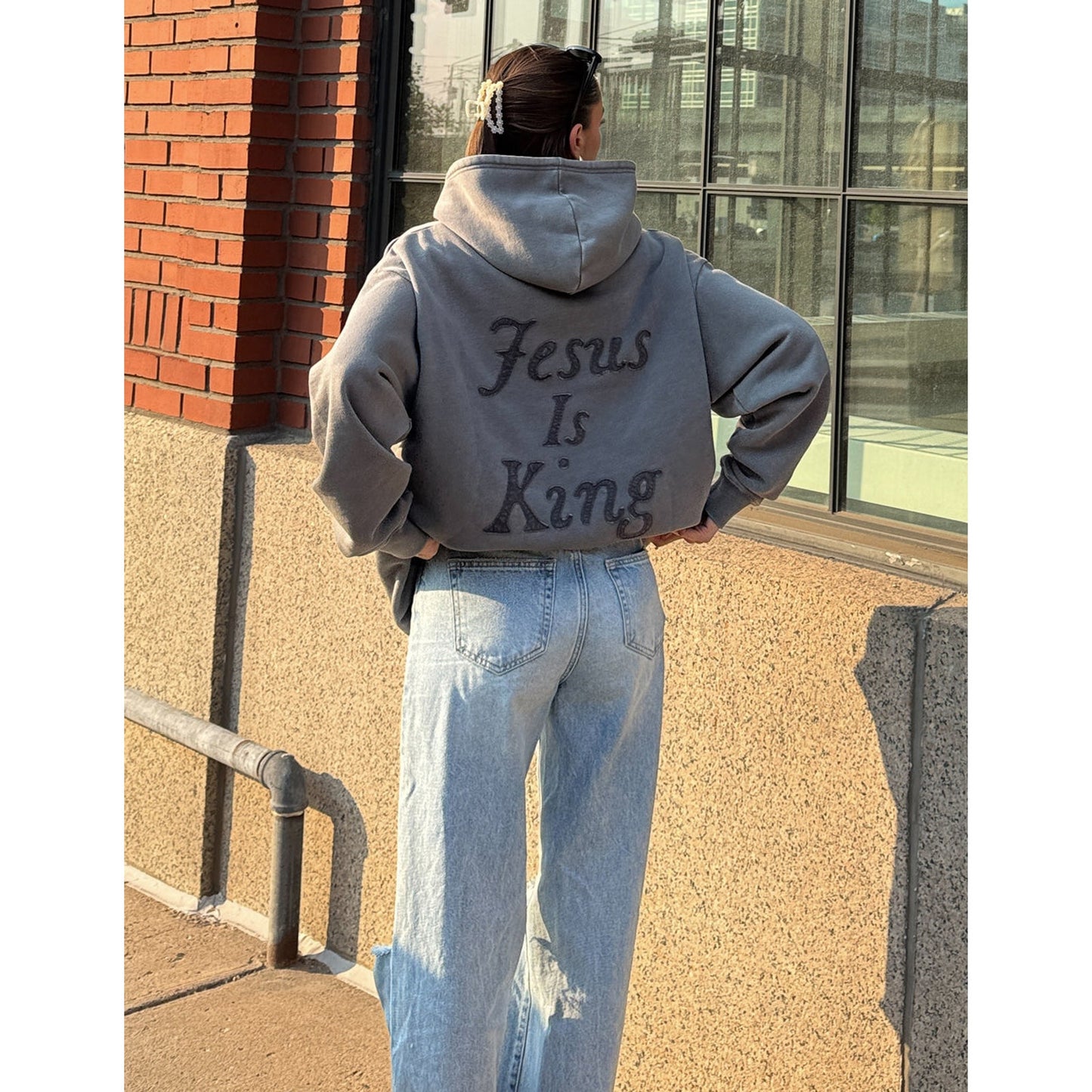 Not Sorry Jesus Is King Unisex Hoodie