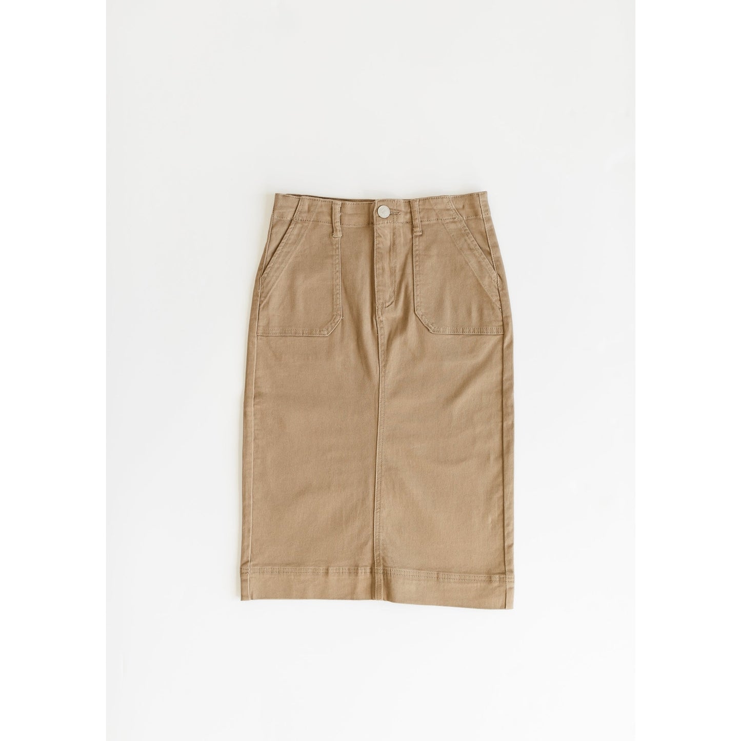 Erica Cotton Twill Midi Skirt