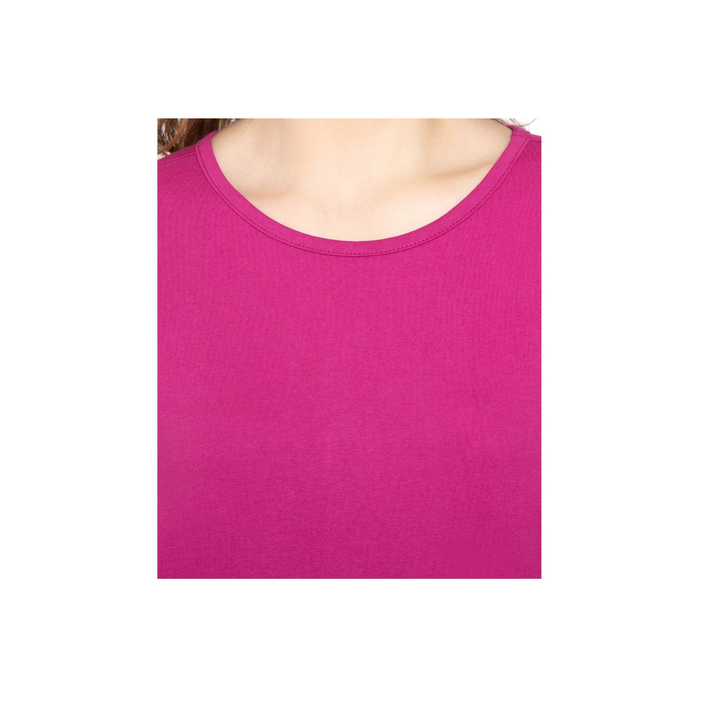 Women's 3/4 Sleeve Crew Neck Top – Comfortable Jer