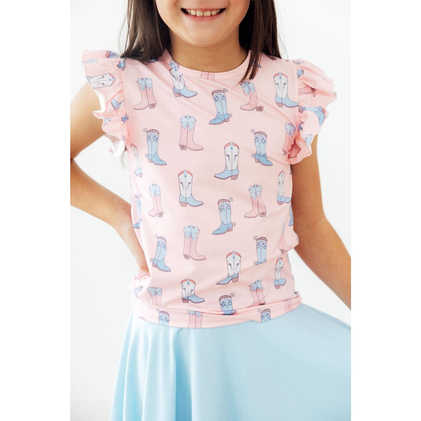 Ribbons & Rodeos S/S Ruffle Tee