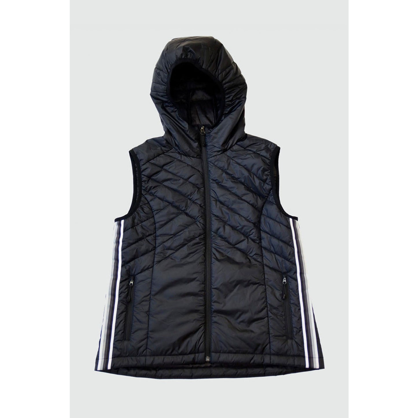 Powerstripe Eco-Friendly Down Hooded Vest