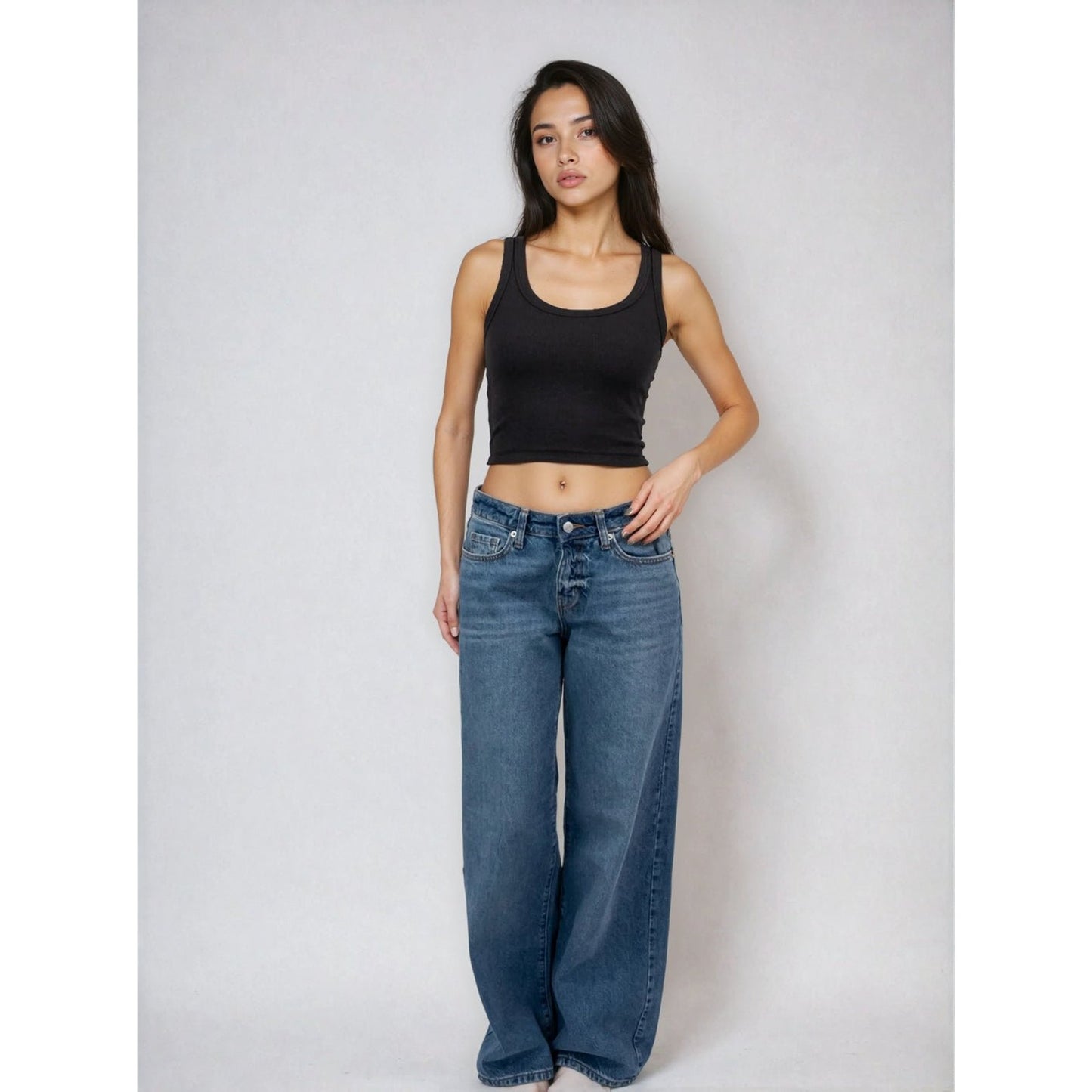 Cropped Classic Ribbed Tank