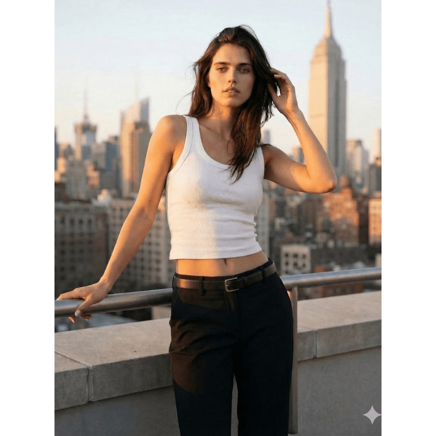 Cropped Classic Ribbed Tank